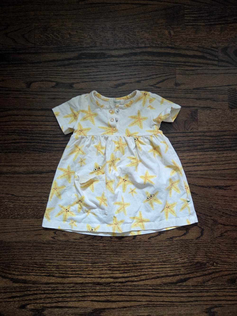 Bonnie Mob Yellow Starfish Short Sleeve Dress